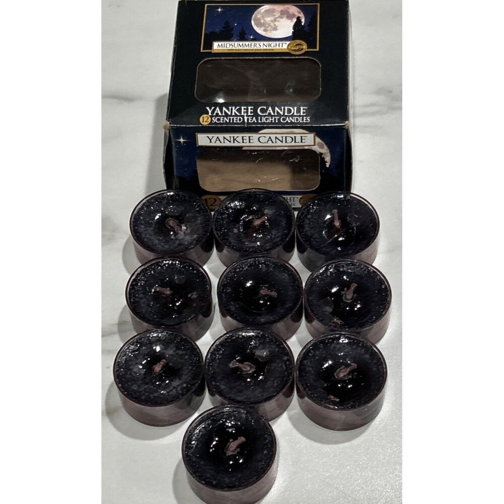 Yankee Candle MIDSUMMERS NIGHT 10 pk Fragrance Scented TEA LIGHT Candles
